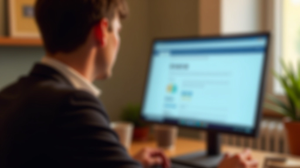 Persona revisando índice de precios de alquiler por región